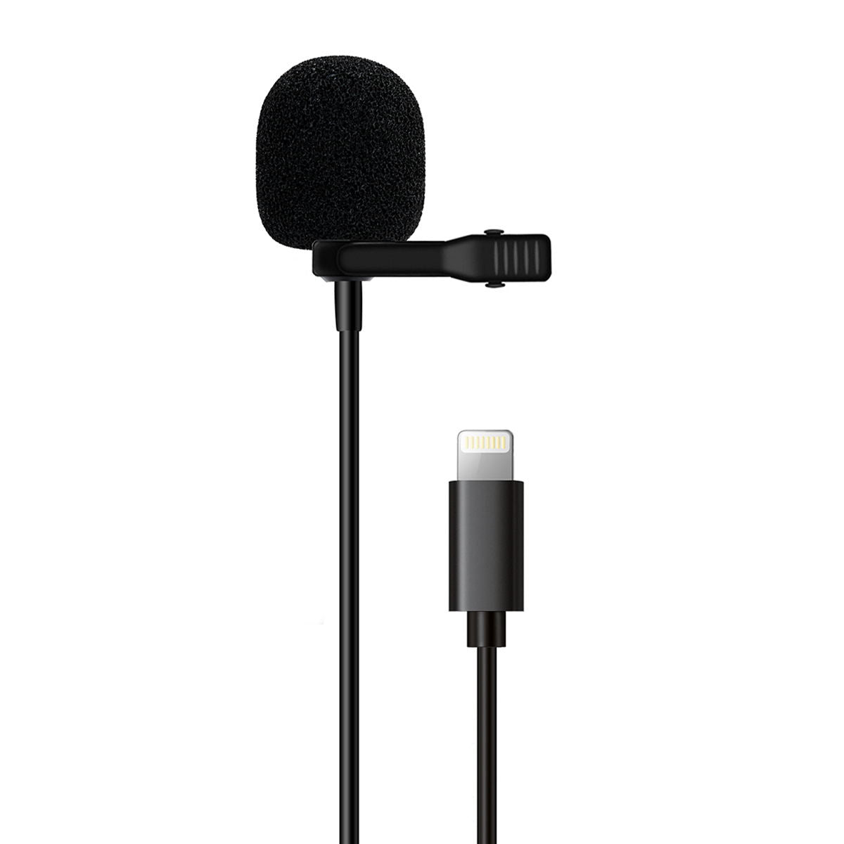 Litufoto Lavalier Microphone Apple Lightning Lapel Video Professional Clip-on Mic (three cable lengths)