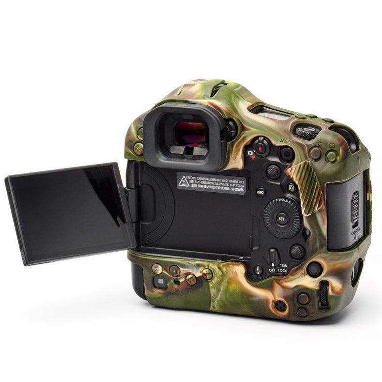 easyCover Silicone Skin for Canon EOS R1 (Black/Red/Camo)