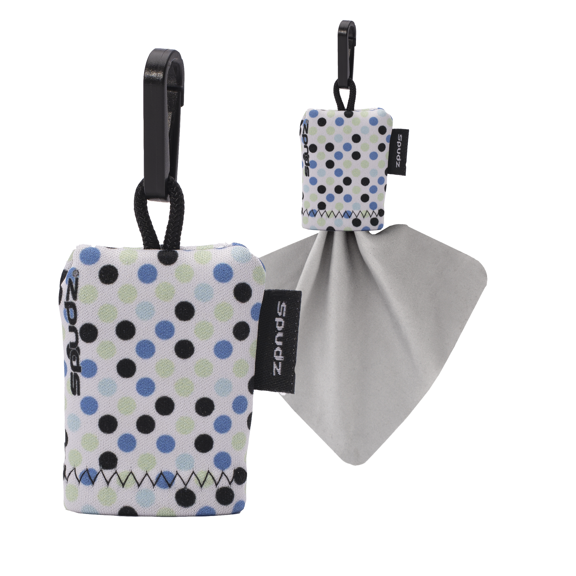 Spudz Microfibre Cloths 6x6" and 10x10" in various designs for cameras, glasses, screens, gadgets and more