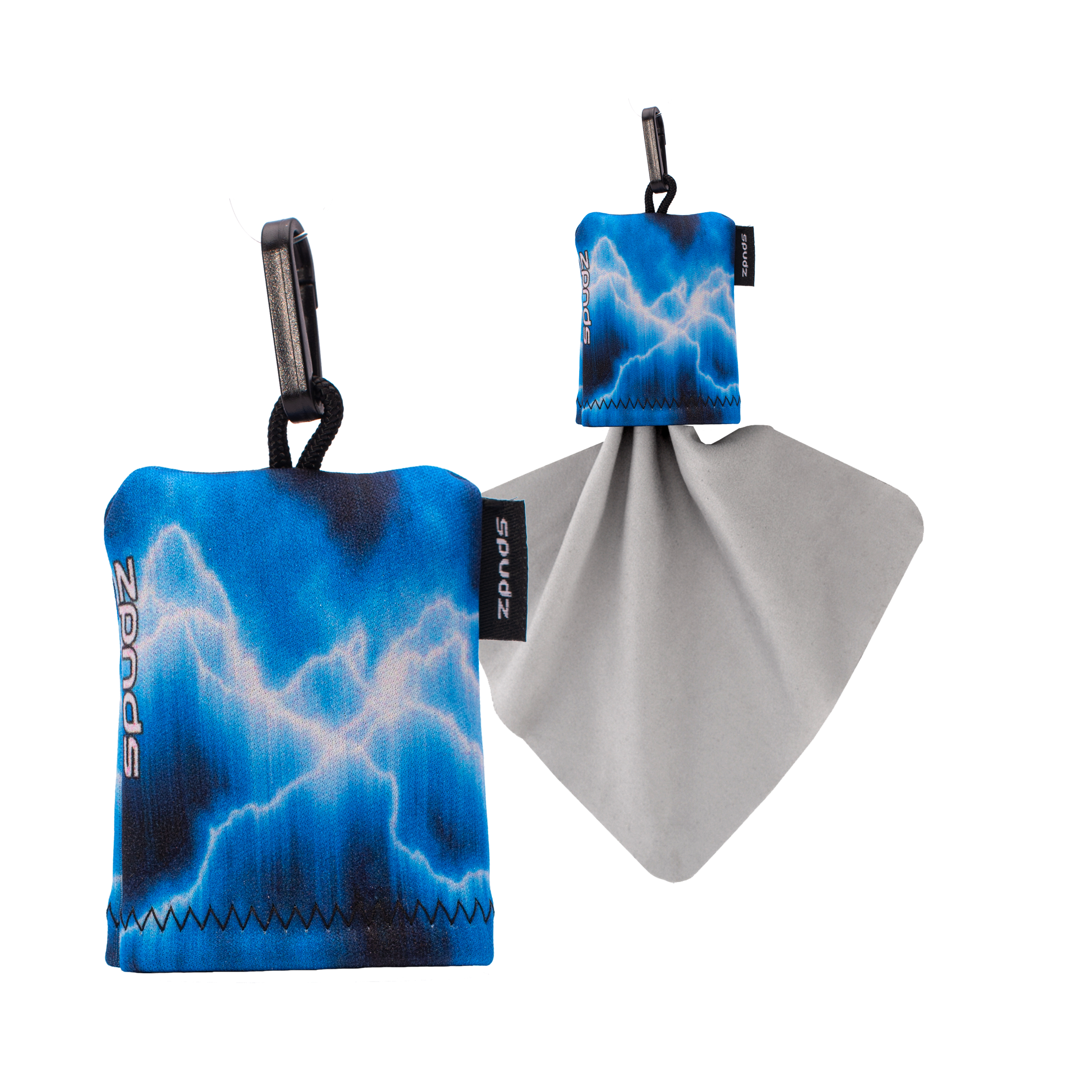 Spudz Microfibre Cloths 6x6" and 10x10" in various designs for cameras, glasses, screens, gadgets and more