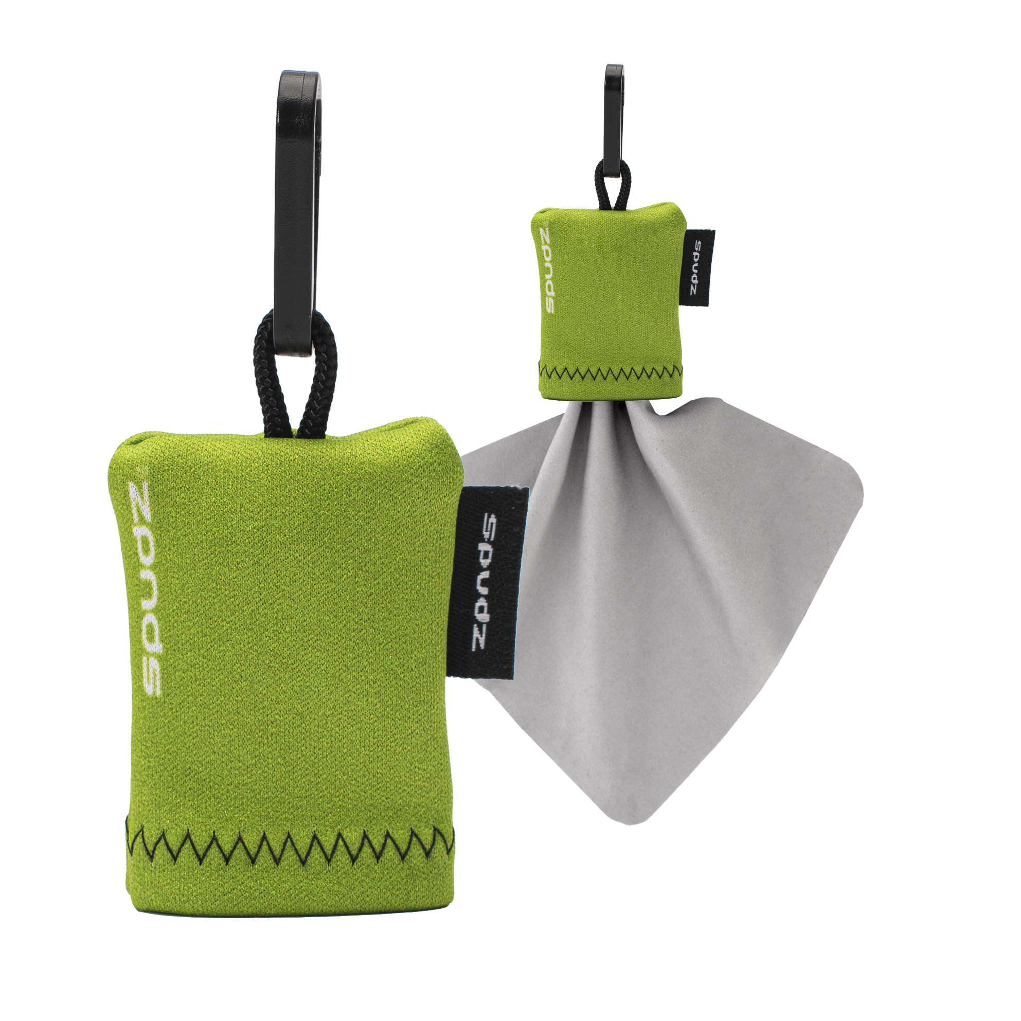 Spudz Microfibre Cloths 6x6" and 10x10" in various designs for cameras, glasses, screens, gadgets and more