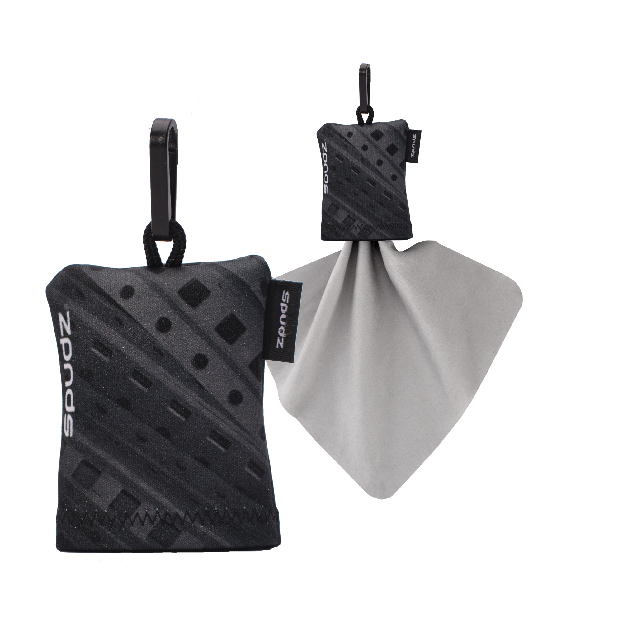 Spudz Microfibre Cloths 6x6" and 10x10" in various designs for cameras, glasses, screens, gadgets and more