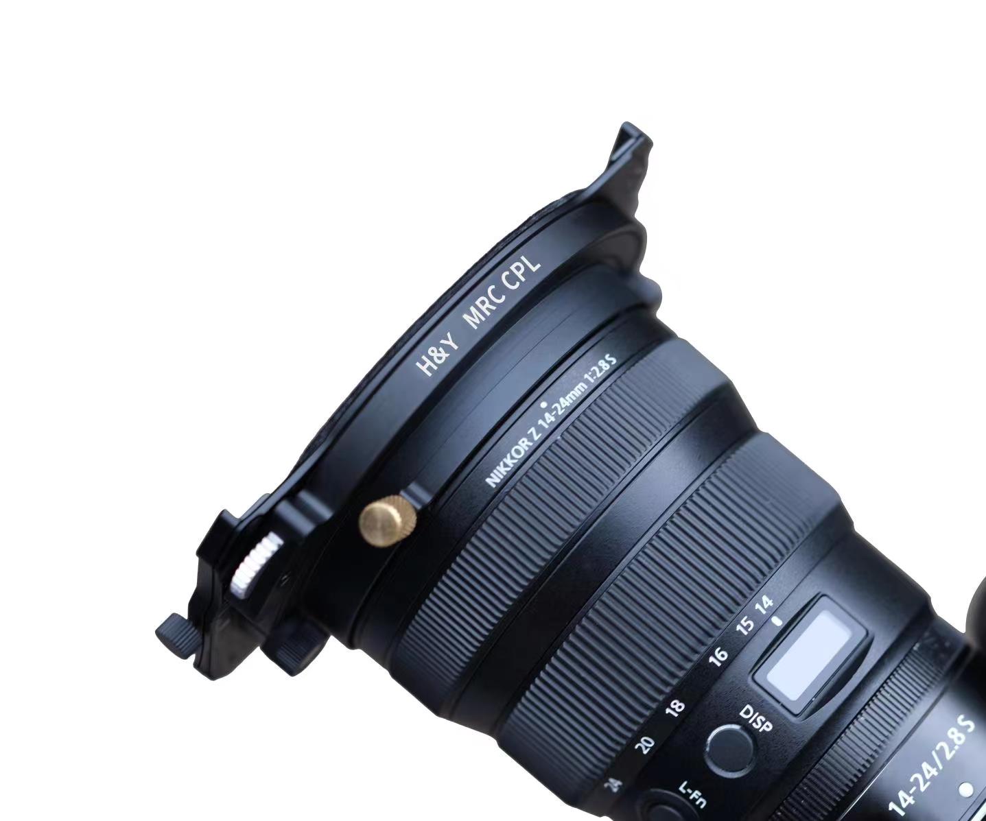 H&Y K- Series KH-100 / KC-100 adapter for NIKKOR Z 14-24mm f/2.8 S (two fittings)