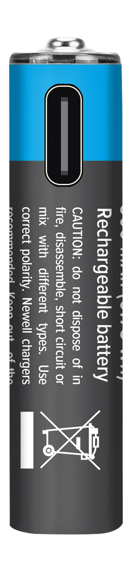 Newell AAA USB-C Onboard Litium Ion 500mAh Battery - DIRECT CHARGE USB-C / NO CHARGER RQD