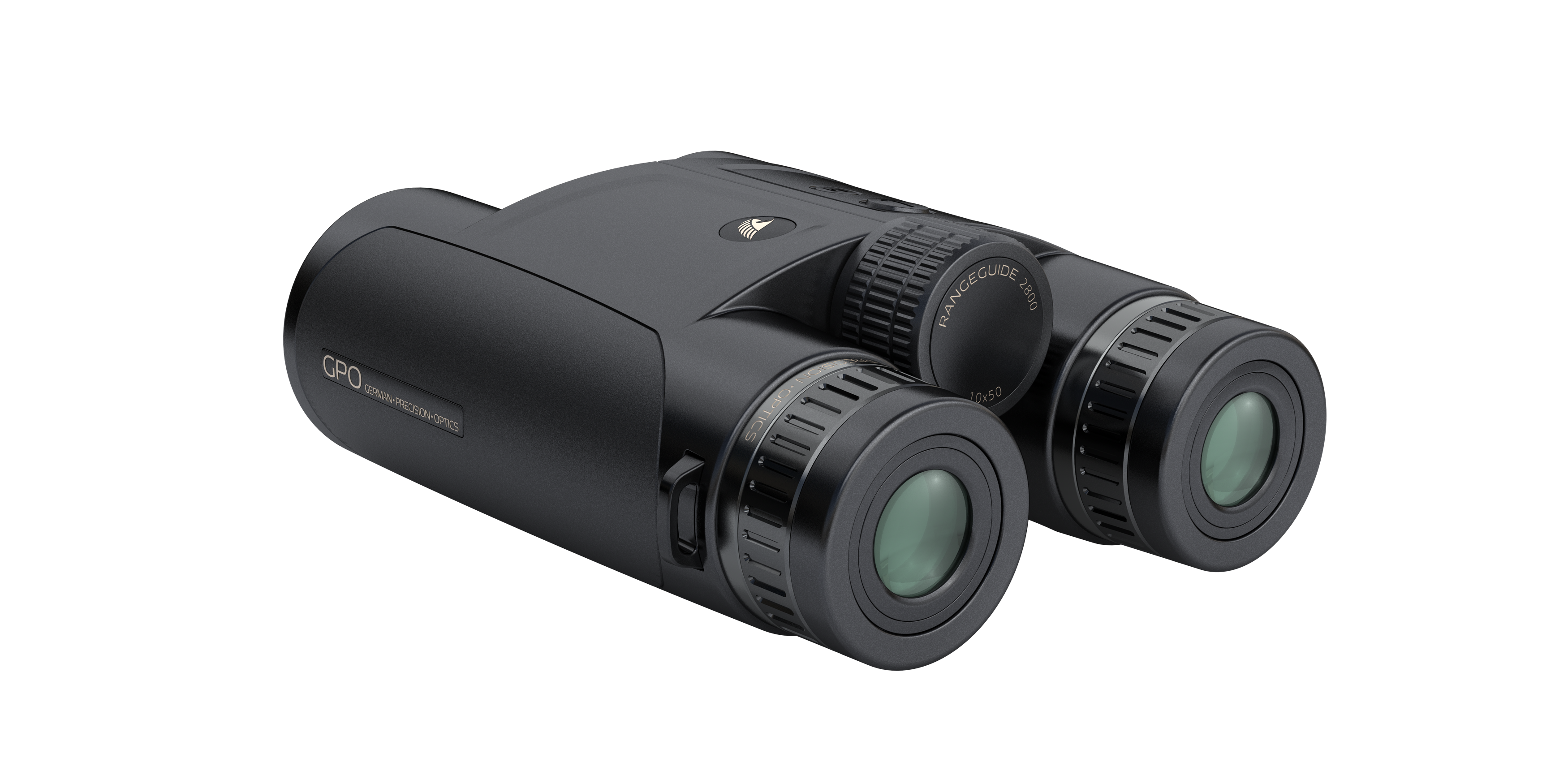 German Precision Optics - GPO RANGEGUIDE 2800 10x50 Black Laser Rangefinder