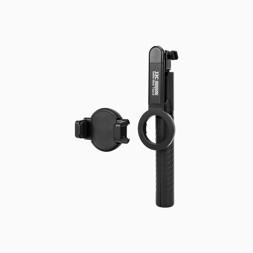 JJC Magnetic Selfie Stick Phone Tripod Stand with Remote for iPhone 15 14 13 (Magsafe Mount) & Android phone(Black)
