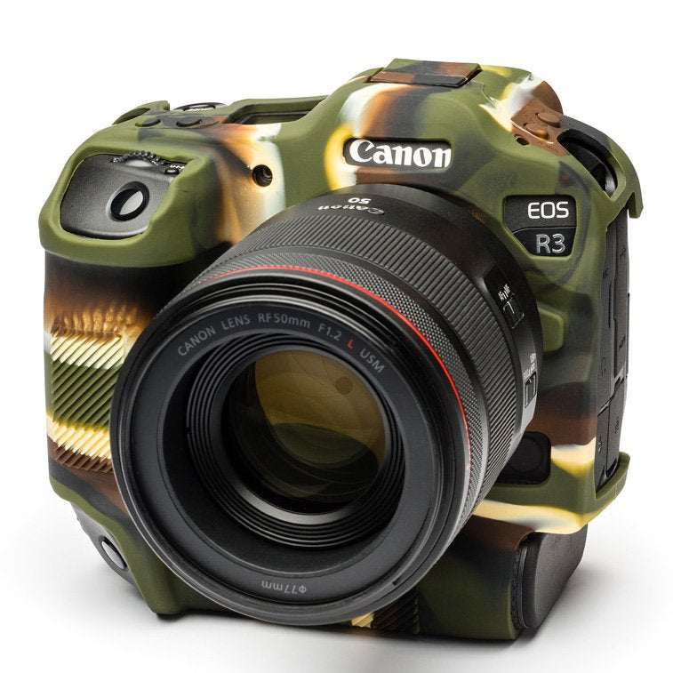 Easy Cover Silicone Skin for Canon EOS R3 (Black/Red/Camo)