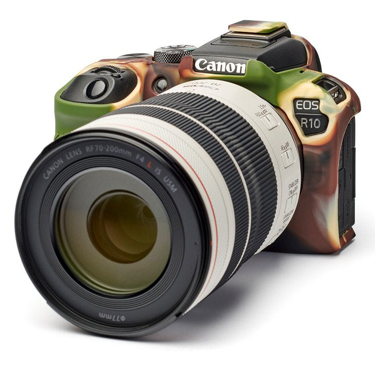 easyCover Silicone Skin for Canon EOS R10 (Black/Red/Camo)