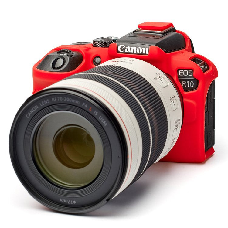 easyCover Silicone Skin for Canon EOS R10 (Black/Red/Camo)