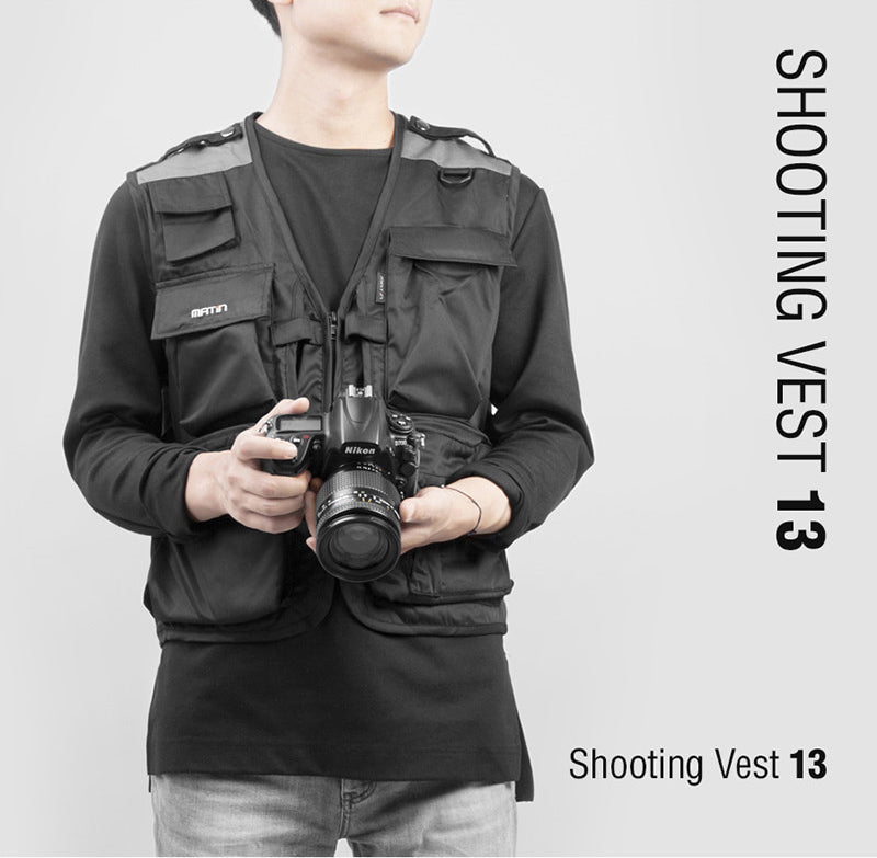 MATIN Photographers Shooting Vest - Beige - Various Sizes