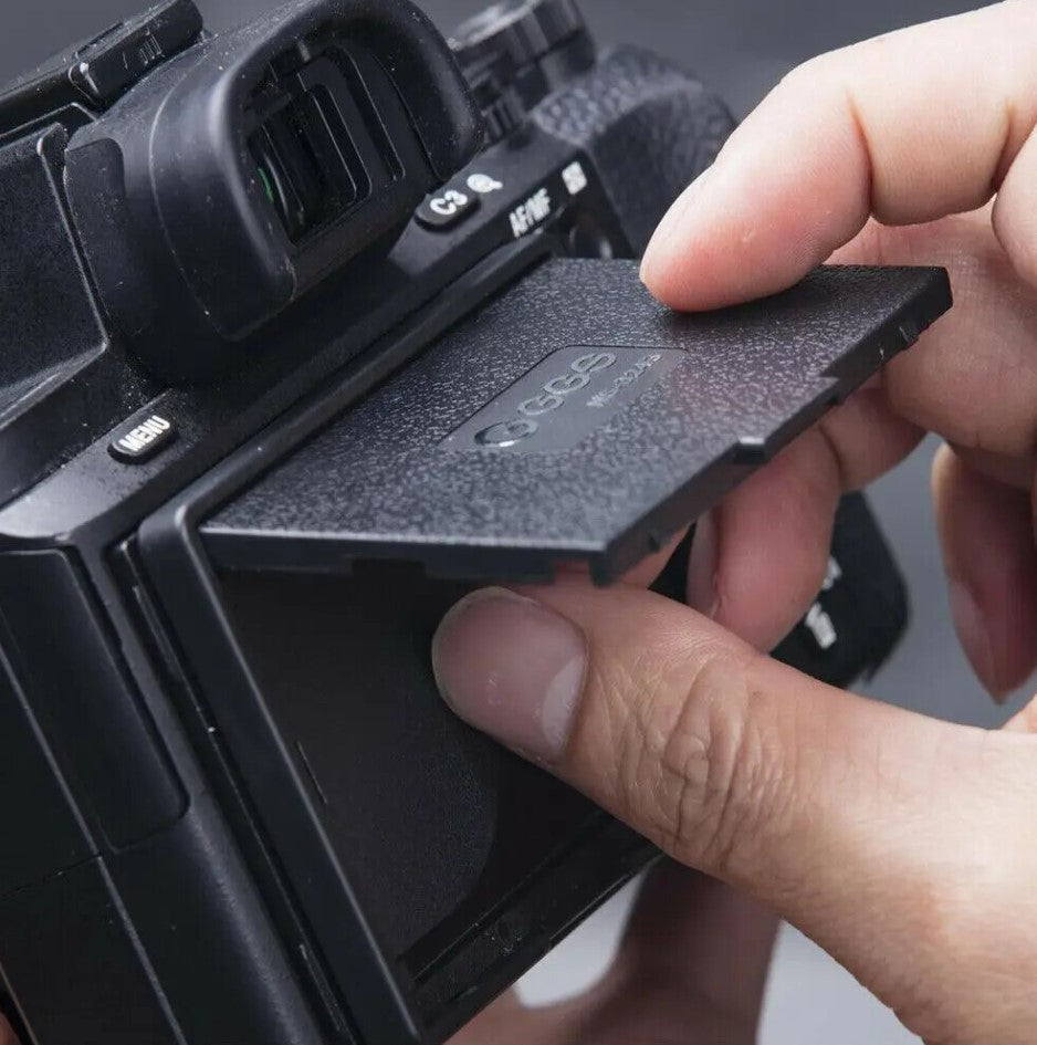 GGS LARMOR 5thGEN Self-Adhesive Optical Glass LCD Screen Protector with Magnetically Attached Monitor Hood for Nikon D5 / D6