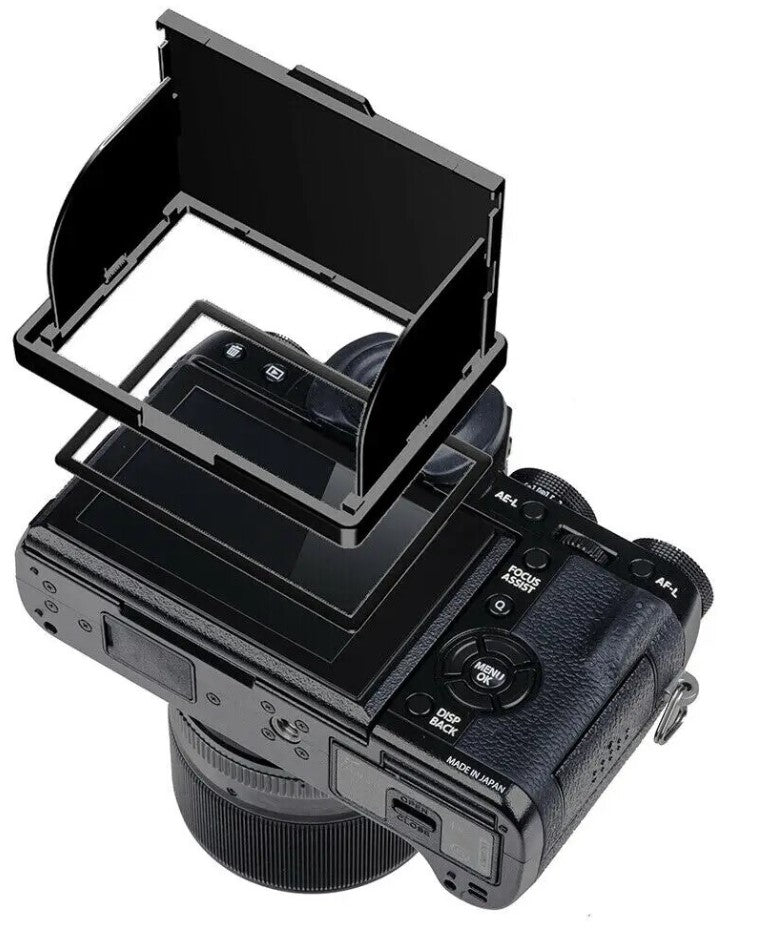 GGS LARMOR 5thGEN Self-Adhesive Optical Glass LCD Screen Protector with Magnetically Attached Monitor Hood for Canon 5D MKIV