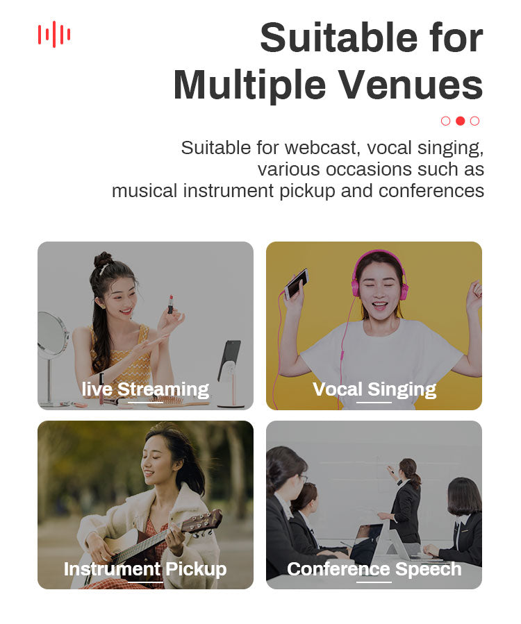 Litufoto Lavalier Microphone Apple Lightning Lapel Video Professional Clip-on Mic (three cable lengths)