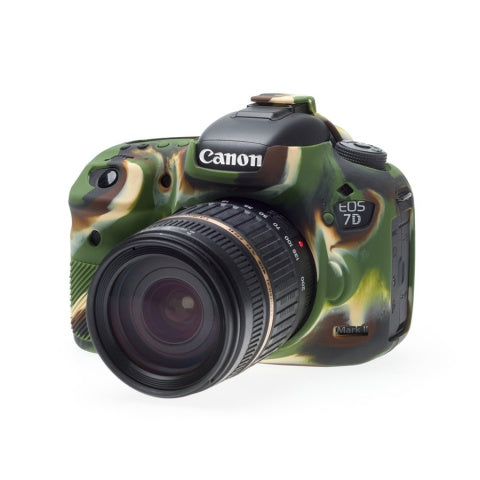 easyCover Silicone Skin for Canon EOS 7D MKII (Black/Red/Camo)