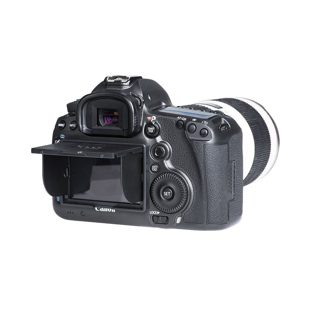 GGS LARMOR 5thGEN Self-Adhesive Optical Glass LCD Screen Protector with Magnetically Attached Monitor Hood for Nikon D4 / D4S