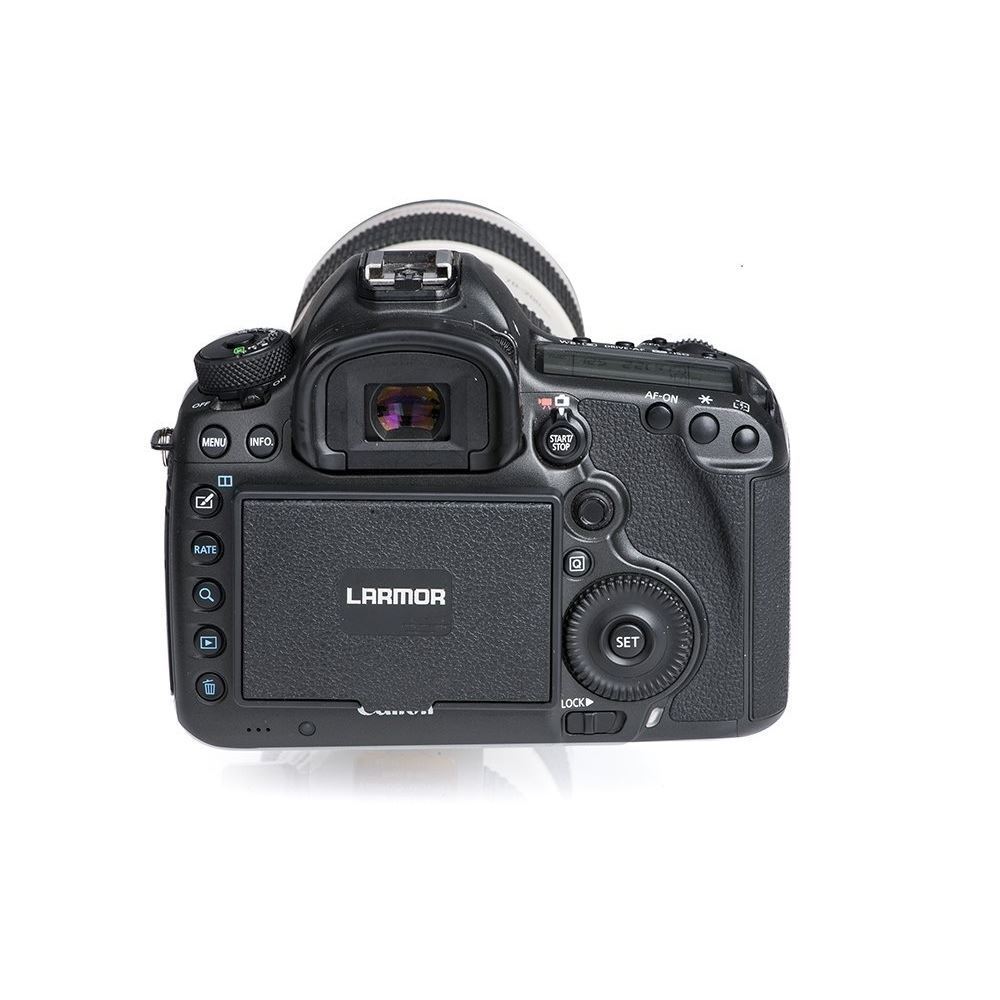 GGS LARMOR 5thGEN Self-Adhesive Optical Glass LCD Screen Protector with Magnetically Attached Monitor Hood for Canon 1DX / 1DX II