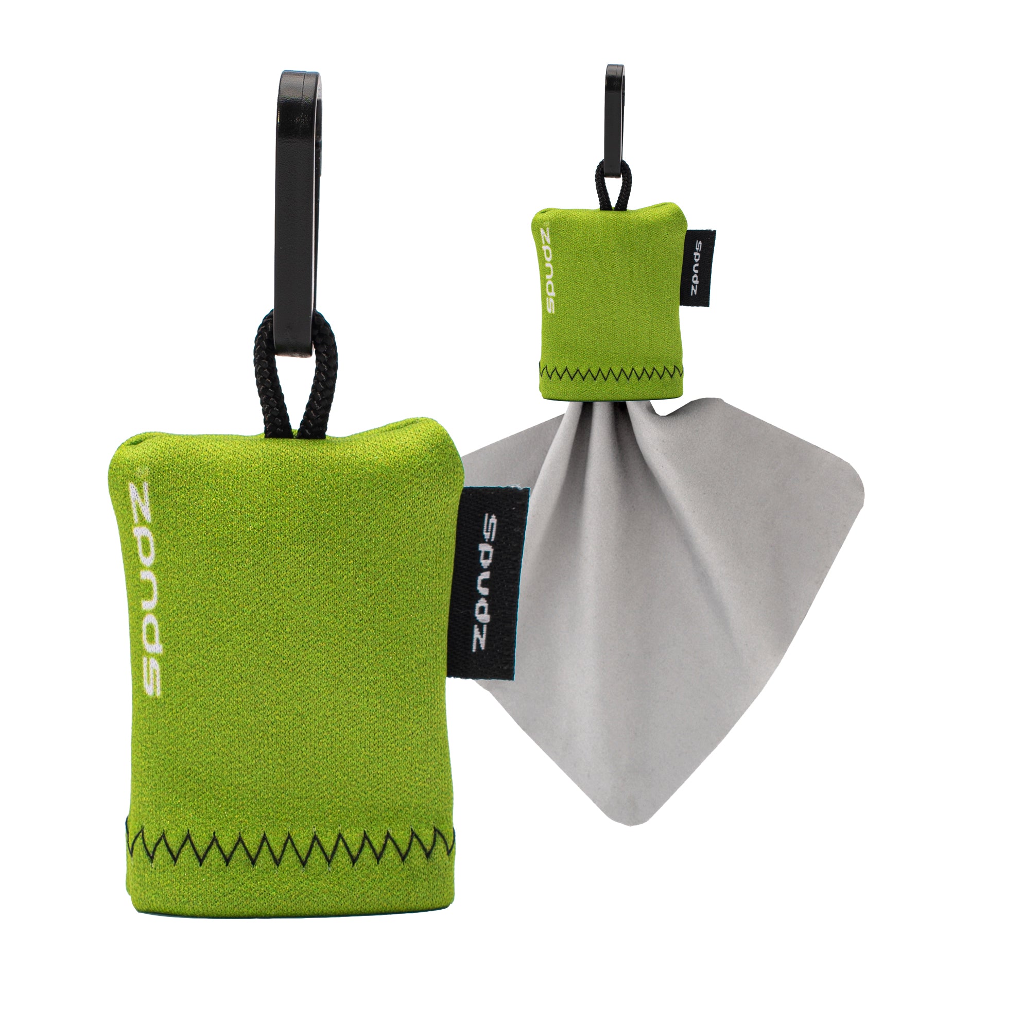 10 x 10 Classic Lens Cloth In Pouch (Green)
