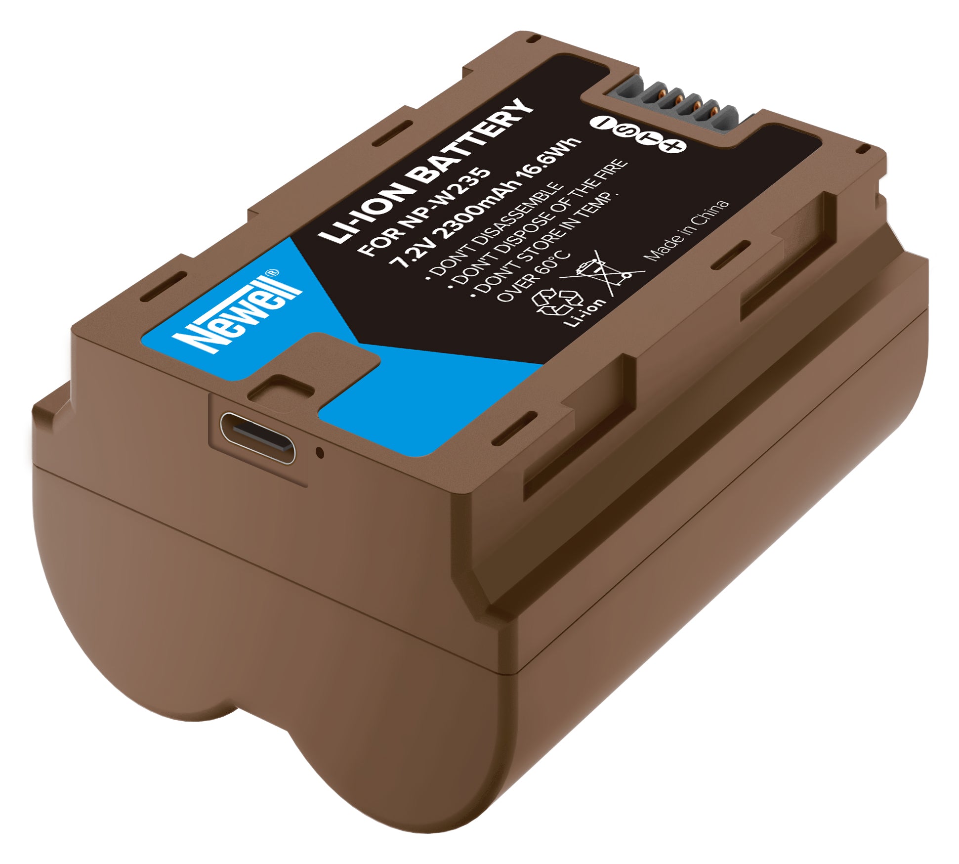 Newell Battery Fujifilm NP-W235 with USB-C onboard recharge (2300mAh)
