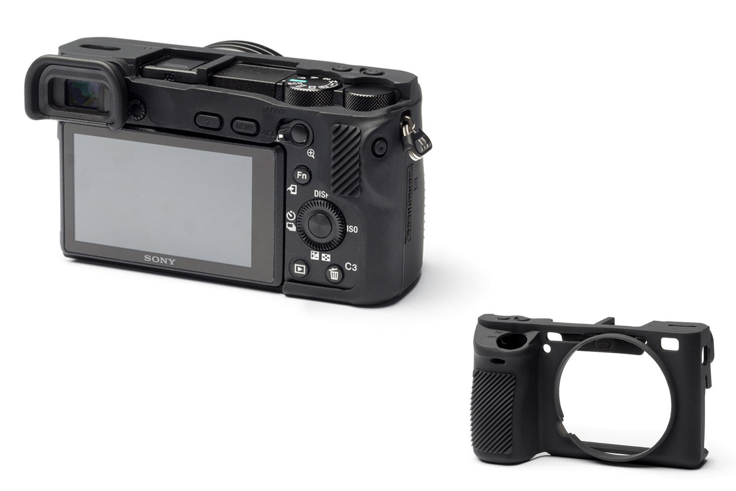easyCover Silicone Skin for Sony A6500 (Black/Camo)