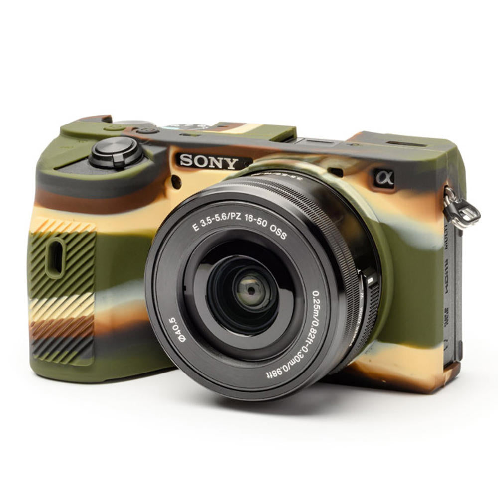 easyCover Silicone Skin for Sony A6600 (Black/Camo)
