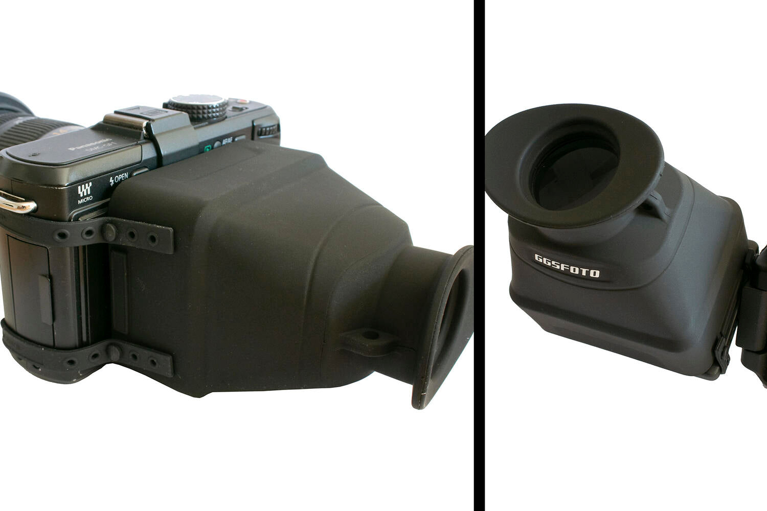 GGS LCD Optical Viewfinder 3x Magnifier LOUPE (S8) UNIVERSAL FITMENT, attach with bands