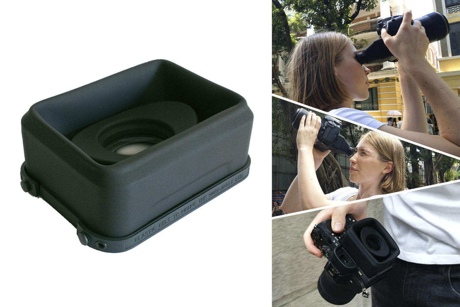 GGS LCD Optical Viewfinder 3x Magnifier LOUPE (S8) UNIVERSAL FITMENT, attach with bands
