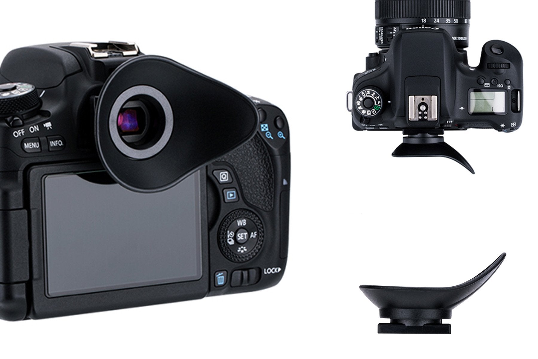 JJC Rubber Eyecup 18mm For Canon EC-7 (Replaces Canon Eb / Ef)