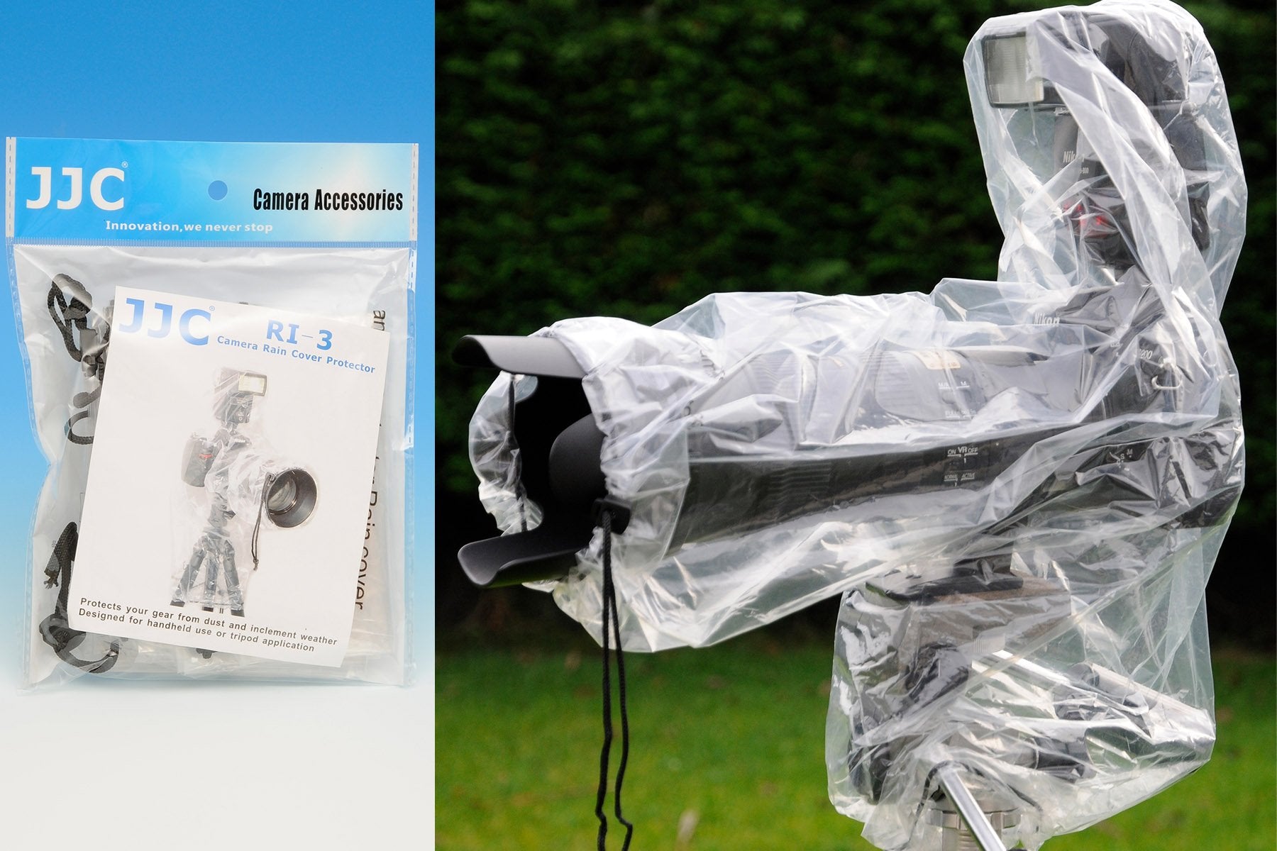 Disposable Raincover with Flash Pocket ( Pack of 2)