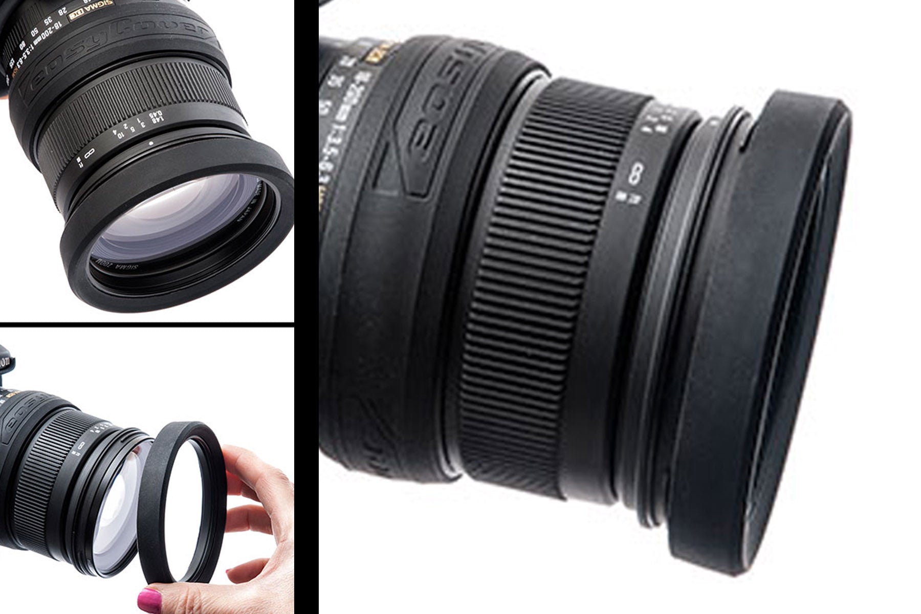 easyCover Black Lens Rim 52mm - 77mm