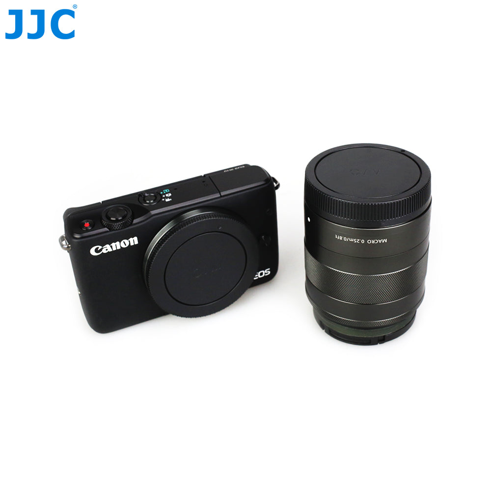 JJC replacement Canon EF-M MOUNT Body Cap and Lens Back Cap