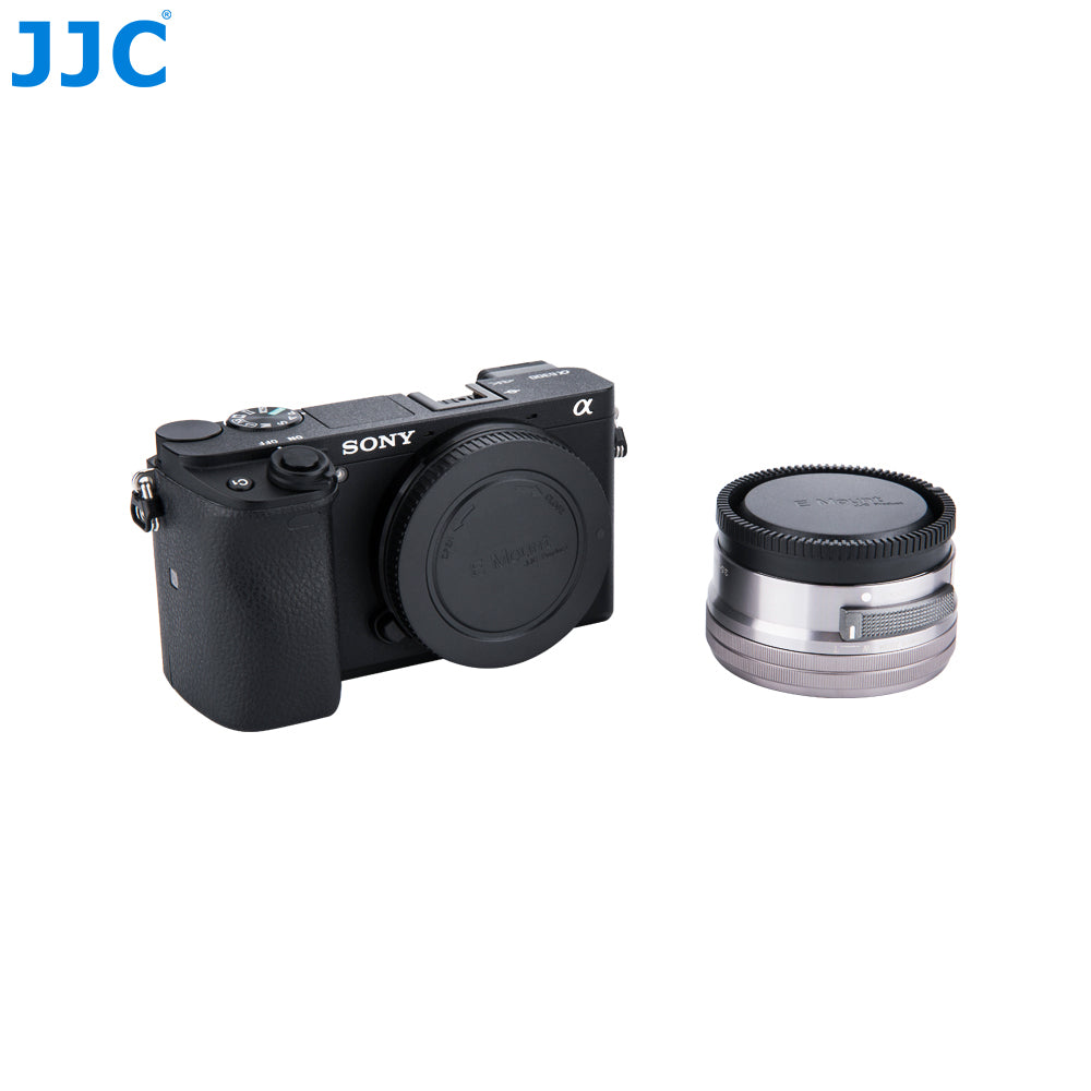 JJC replacement Sony E and FE Mounts Body Cap and Lens Back Cap