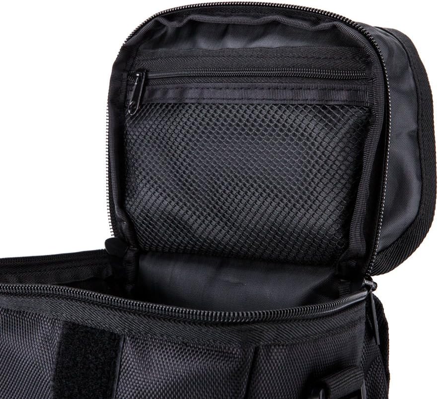 Holster Camera Bag with Waist and Shoulder Strap Black & Green ideal for DSLR Mirrorless with standard zoom