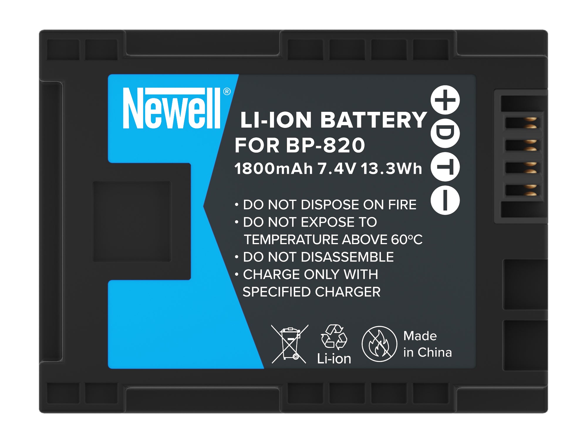 Batterie Newell BP-820 pour Canon
