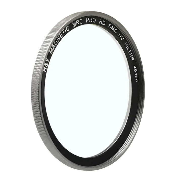H&Y 49mm Filter Kit for Fujifilm X100V Kit Black / Silver includes (ND64, CPL, UV), lens cap and filter pouch