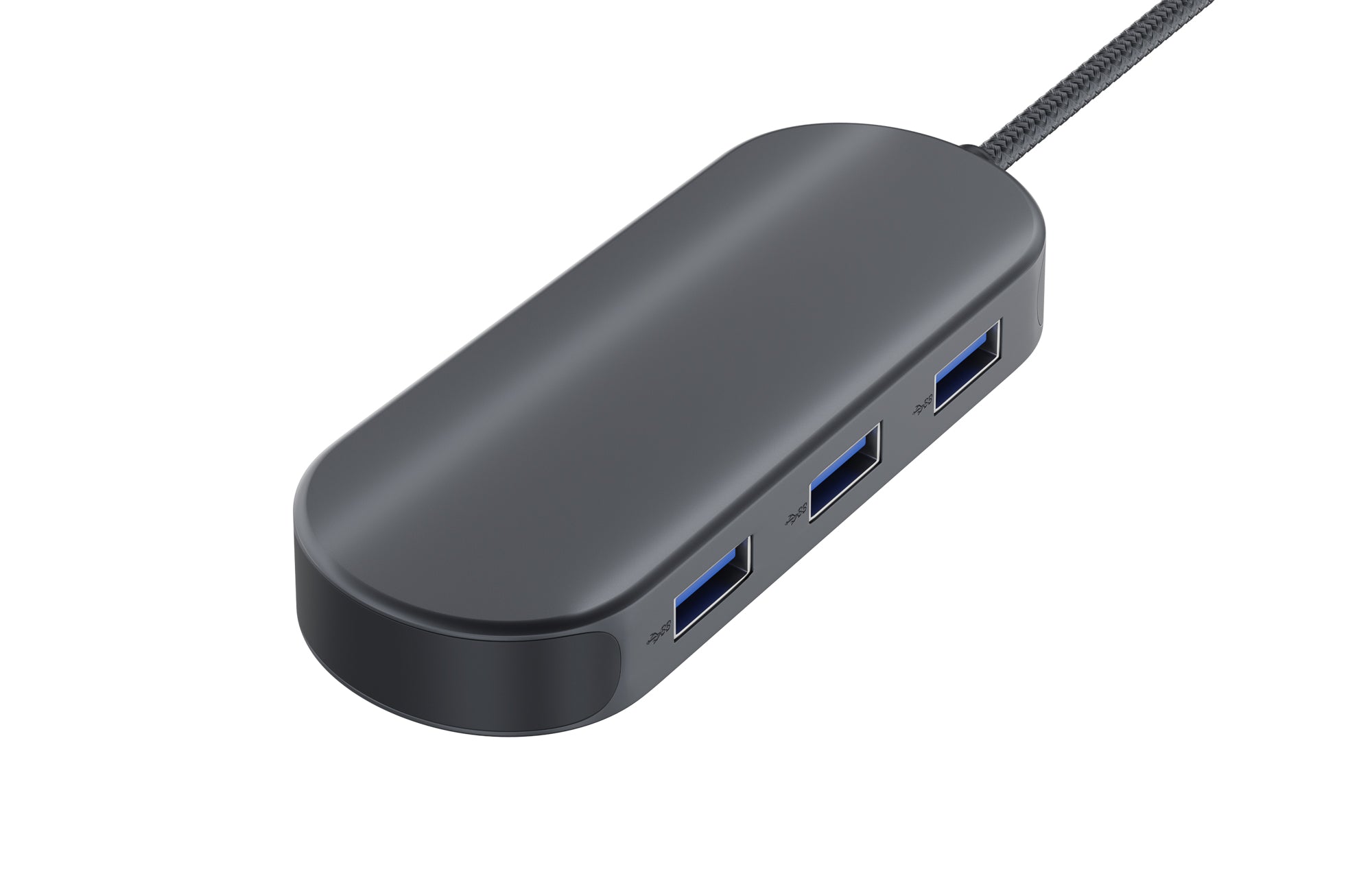 Newell USB-C Hub 7in1 - USB C Hub Connection Splitter, USB 3.0 with 4K HDMI, 10Gbps USB-C with 100W Power Delivery and 2x SD and MicroSD Card Reader - Graphite Colour