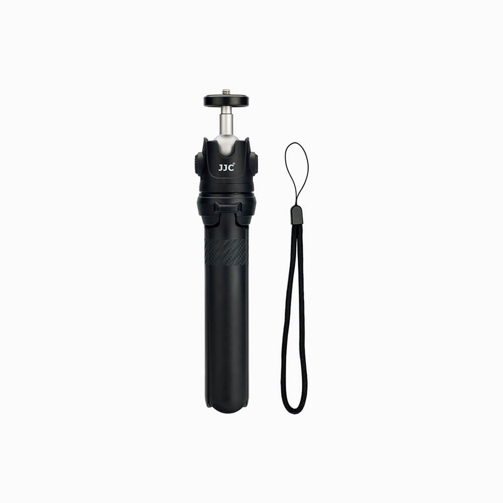 JJC TP-ET1 Extendable Tripod with 2x side 1/4 20" threads. Can be used as a selfie stick