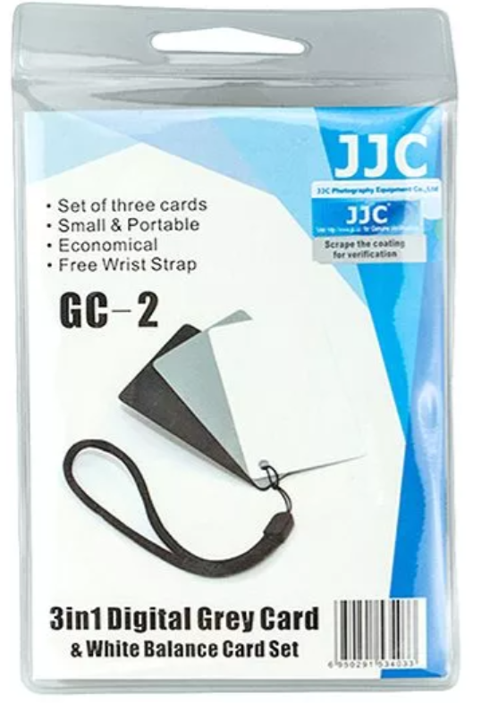 JJC Grey Card/White Balance Card Set GC-2