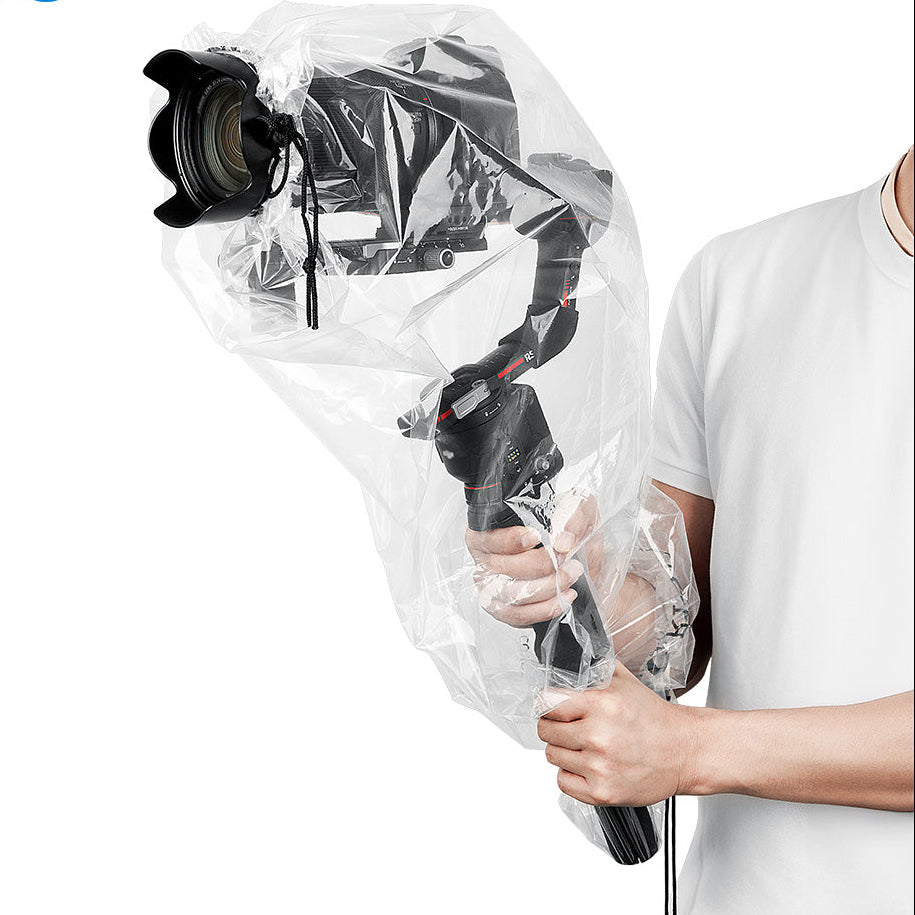 JJC Disposable Raincover for gimbal stabilizer with camera dims 41.4 x 21.8 x 19.5 cm. (Pack of 2) RI-ST1