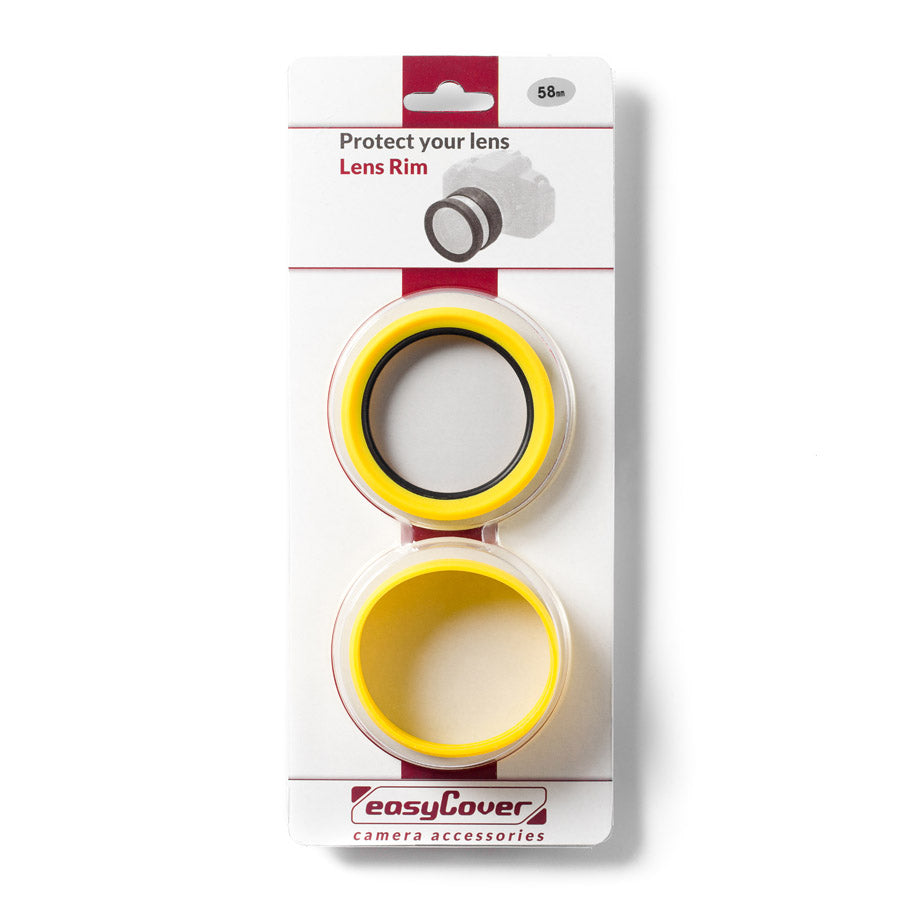 easyCover Yellow Lens Rim 58mm - 77mm