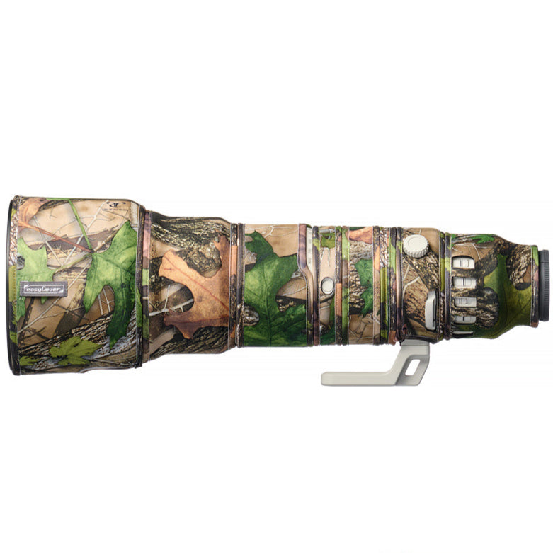 easyCover Lens Oak for Sony FE 400-800mm F/6.3-8 G OSS Camouflage camera lens with Sony branding on a white background, featuring the easyCover logo.
