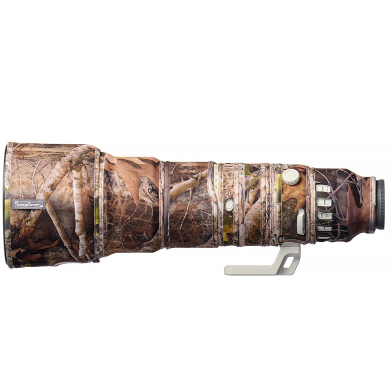 easyCover Lens Oak for Sony FE 400-800mm F/6.3-8 G OSS Camouflage camera lens with Sony branding on a white background, featuring the easyCover logo.