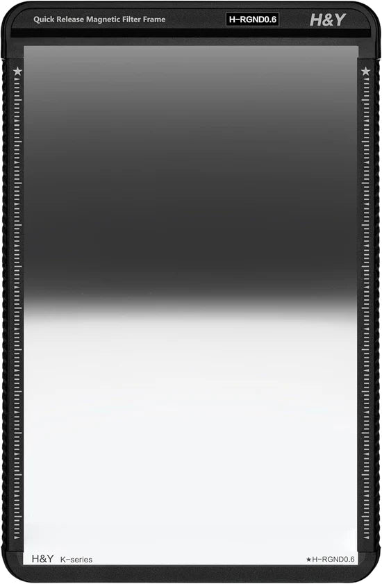 EX-DEMO AUCTION H&Y Filters 100x150mm K-Series Reverse Graduated GND 0.6 Filter (2 Stops) with Magnetic Filter Frame