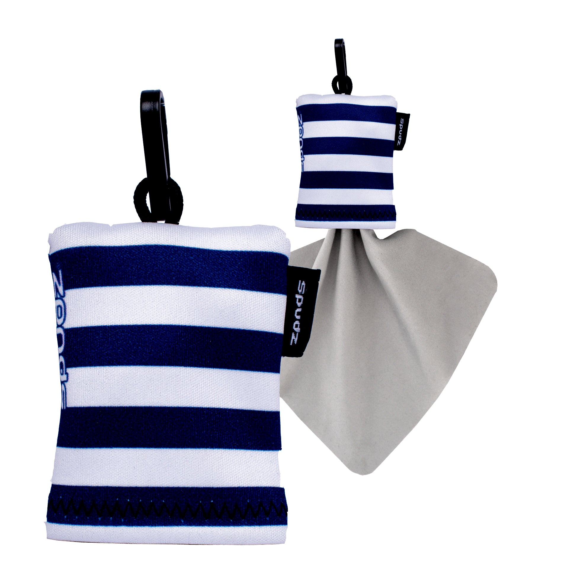 10 x 10 Classic Lens Cloth In Pouch (Stripes)