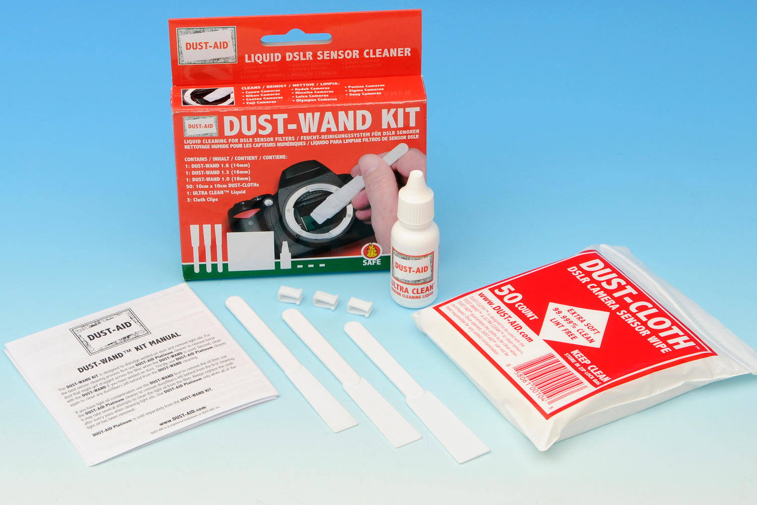 DUST AID Kit de Nettoyage Capteurs Dust-Wand Micro Fibre (134) - Obsolète DUST AID Kit de Nettoyage Capteurs Dust-Wand Micro Fibre (134) - Obsolète