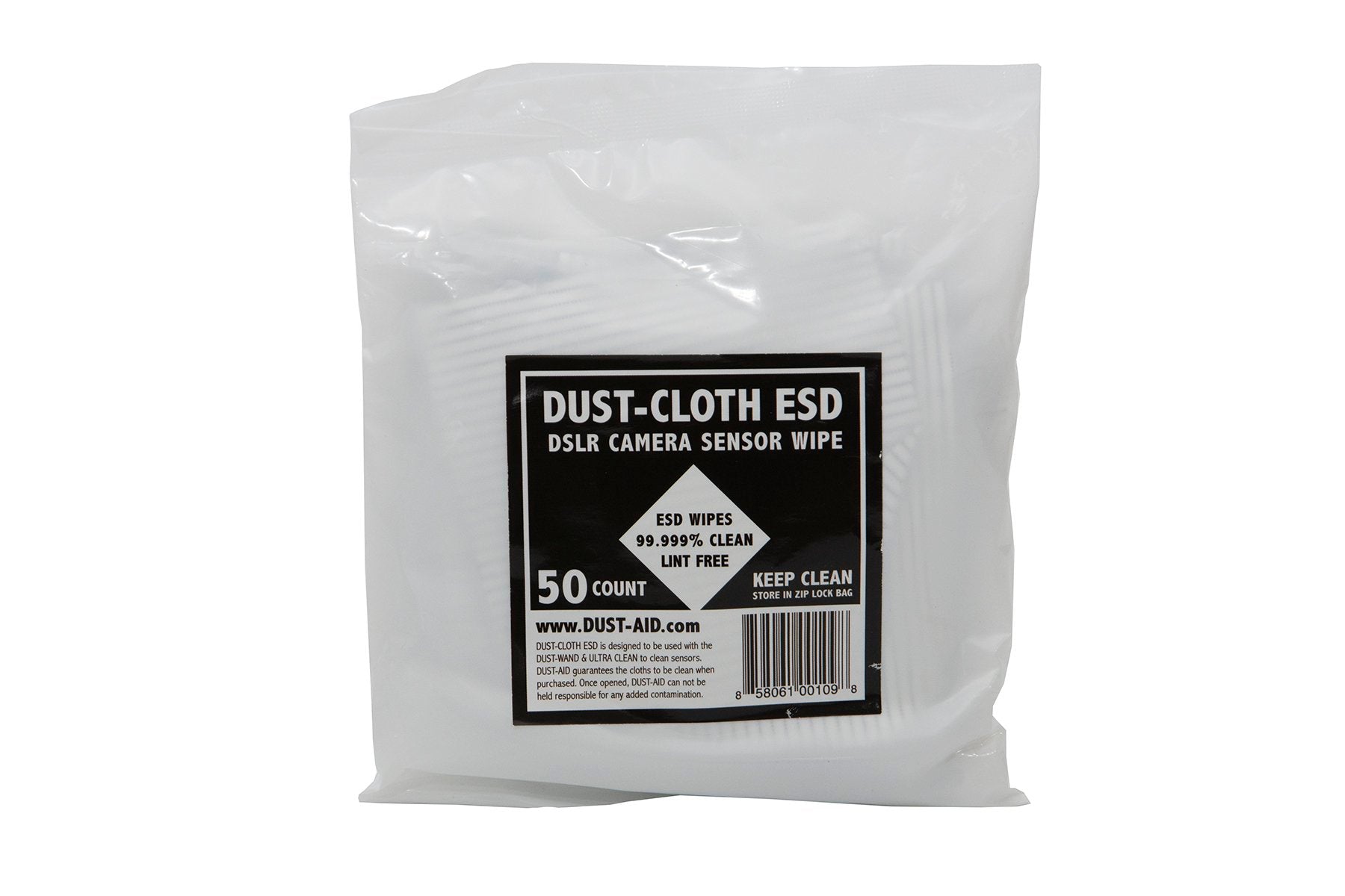 Dust-Aid DUST-CLOTH Microfibre Anti Static Cleaning Wipes (pack of 50)