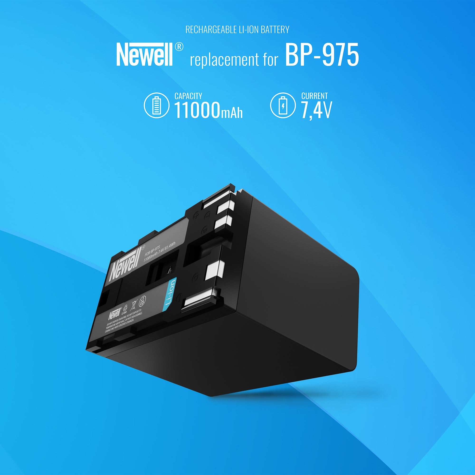 Batterie Newell BP-975 (11000mAh / 81.4Wh)